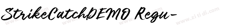 StrikeCatchDEMO Regu字体转换